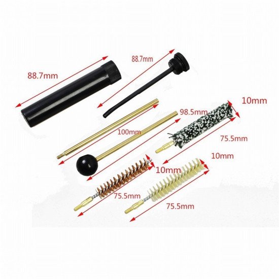 5 in 1 Tactical Box Guns Tube Brush Cleaning Kit Rifle Shortgun Universal Airsoft Pistol Cleaning Brush Cleaner Set with Storage 5 in 1 Tactical Box Guns Tube Brush Cleaning Kit Rifle Shortgun Universal Airsoft Pistol Cleaning Brush Cleaner Set with Storage