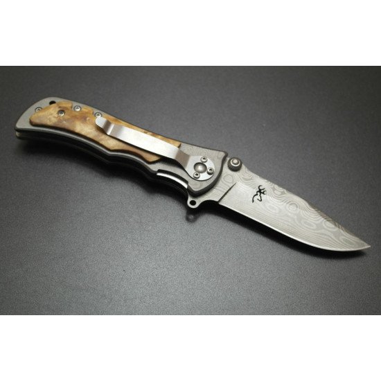 Browning Wood Handle Folding Knife outdoor tool survival camping folding knife hunting