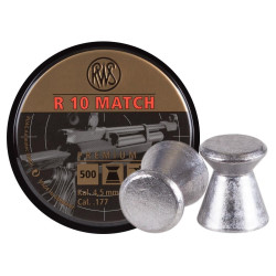 RWS R-10 Match Heavy .177 Cal, 8.2 Grains, Wadcutter, 500ct