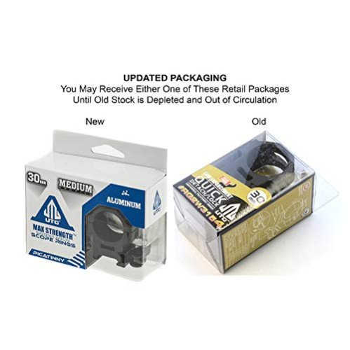UTG 30mm 2PCs Med Pro LE Grade Picatinny QD Scope Rings UTG 30mm 2PCs Med Pro LE Grade Picatinny QD Scope Rings
