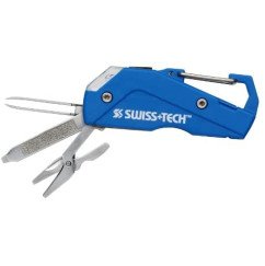 Swiss+Tech Personal Care Tool 7-in-1, Includes Flashlight, Nail File and Cleaner, Tweezers, Carabiner Clip, Scissors, and More Swiss+Tech Personal Care Tool 7-in-1, Includes Flashlight, Nail File and Cleaner, Tweezers, Carabiner Clip, Scissors, and More