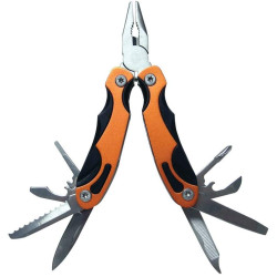 Swiss+Tech Orange 12 in 1 Precision Multitool for Camping, Auto, Outdoors, Hardware
