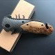 Browning X50 Tactical Wood Folding Hunting Knife