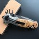Browning X50 Tactical Wood Folding Hunting Knife
