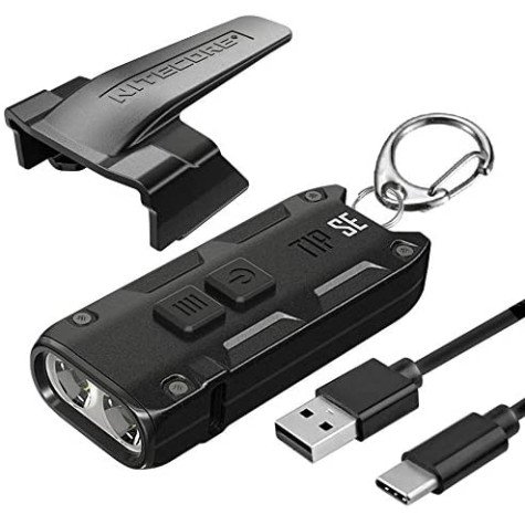 Nitecore Tip SE Black 700 Lumen USB-C Rechargeable EDC Keychain Flashlight Nitecore Tip SE Black 700 Lumen USB-C Rechargeable EDC Keychain Flashlight