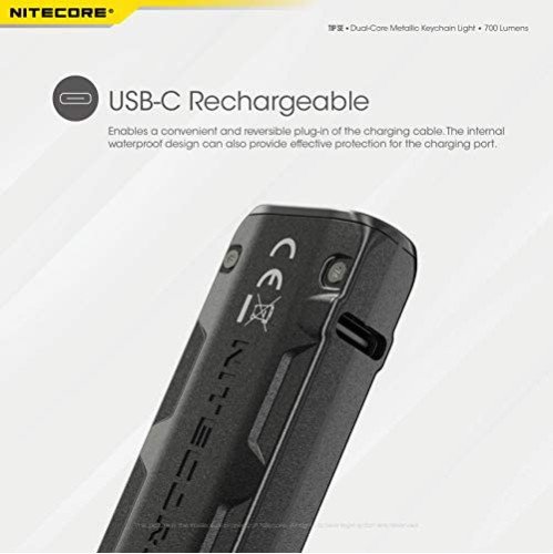 Nitecore Tip SE Black 700 Lumen USB-C Rechargeable EDC Keychain Flashlight Nitecore Tip SE Black 700 Lumen USB-C Rechargeable EDC Keychain Flashlight