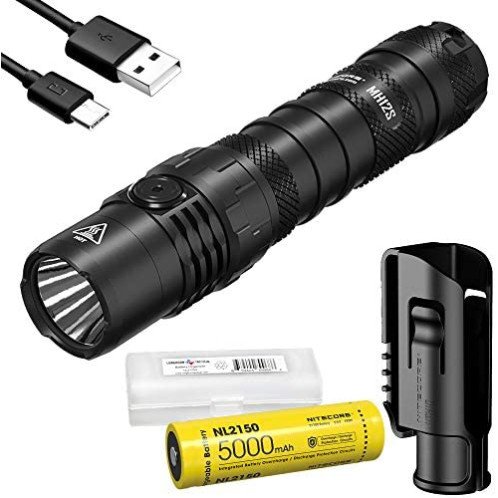 NITECORE MH12S Tactical Flashlight 1800 Lumen USB-C Rechargeable NITECORE MH12S Tactical Flashlight 1800 Lumen USB-C Rechargeable