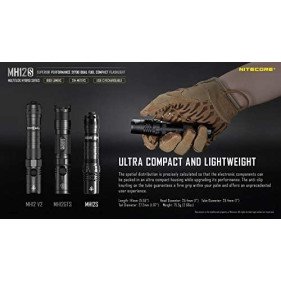 NITECORE MH12S Tactical Flashlight 1800 Lumen USB-C Rechargeable NITECORE MH12S Tactical Flashlight 1800 Lumen USB-C Rechargeable