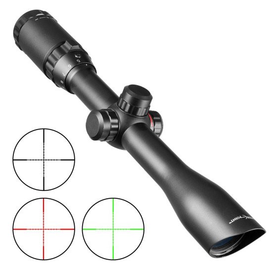 Center Point 3-9x32 Tactical Optics Adjustable Red Green Mil Dot Illuminated Reticle