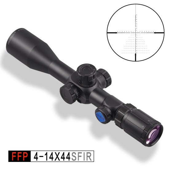 DISCOVERY OPTICS SCOPE FFP 4-14X44 SFRLIR FFP DISCOVERY OPTICS SCOPE FFP 4-14X44 SFRLIR FFP