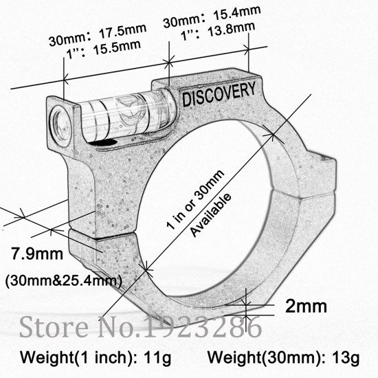 Discovery Optics Rifle Scope Bubble Level For 25.4mm Riflescope Tubes Hunting Accessories Discovery Optics Rifle Scope Bubble Level For 25.4mm Riflescope Tubes Hunting Accessories