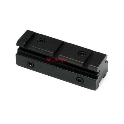 Dovetail to Weaver Riser Rail Mount 11/21 Adapter Fit Winchester etc