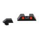 Front and Rear Red Fiber Optic Sight Combo fit for Glock 17 19 Pistols Front and Rear Red Fiber Optic Sight Combo fit for Glock 17 19 Pistols