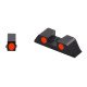 Front and Rear Red Fiber Optic Sight Combo fit for Glock 17 19 Pistols Front and Rear Red Fiber Optic Sight Combo fit for Glock 17 19 Pistols
