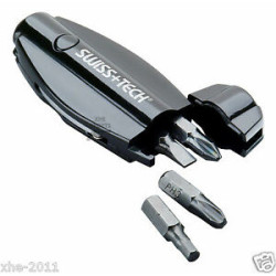 SWISS+TECH XDrive Compact Driver Tool 7-in-1 Keychain Multi Tool