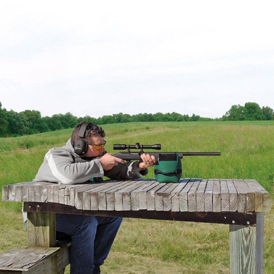 Gun Rest Bag Portable Shooting Rear Set Front and Rear Rifle Target Hunting Bench Unfilled Stand