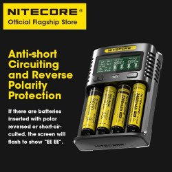 Nitecore UMS4 USB Four-Slot USB Fast Charger, for 18650, 21700 Batteries Nitecore UMS4 USB Four-Slot USB Fast Charger, for 18650, 21700 Batteries
