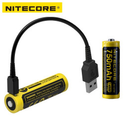 Nitecore NL1475R 750mAh 14500 USB Rechargeable Battery