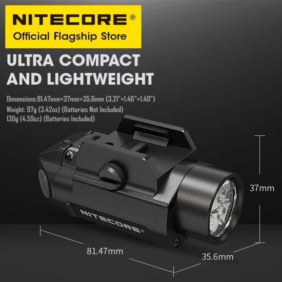 Nitecore NPL30 1200 Lumen Rail Mount Flashlight
