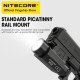 Nitecore NPL30 1200 Lumen Rail Mount Flashlight