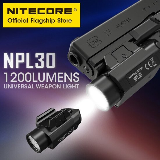 Nitecore NPL30 1200 Lumen Rail Mount Flashlight