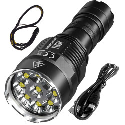 NITECORE Searchlight Super Bright Torch Spotlight TM9K 9500LM Rechargeable CREE XP-L HD V6 9LEDs Flashlight Include Battery Pack NITECORE Searchlight Super Bright Torch Spotlight TM9K 9500LM Rechargeable CREE XP-L HD V6 9LEDs Flashlight Include Battery Pack