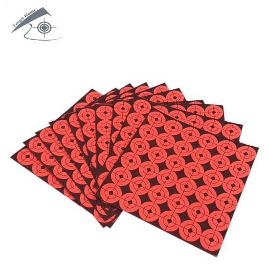 Neon Red Target Stickers Bullseye Stickers for Shooting Neon Red Target Stickers Bullseye Stickers for Shooting