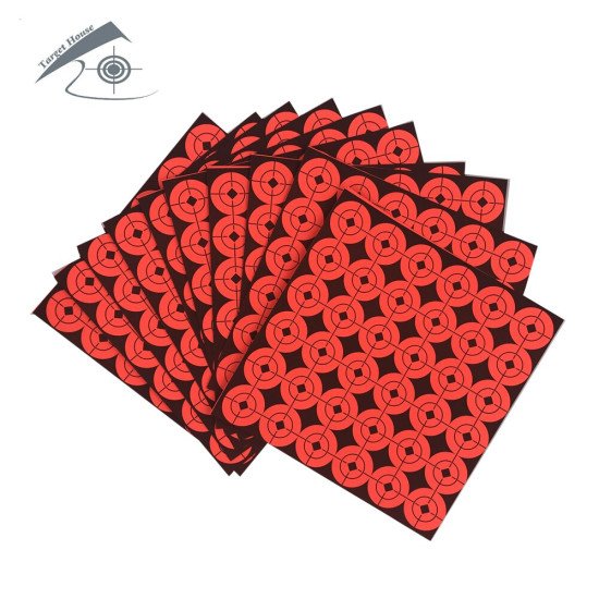 Neon Red Target Stickers Bullseye Stickers for Shooting Neon Red Target Stickers Bullseye Stickers for Shooting