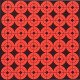 Neon Red Target Stickers Bullseye Stickers for Shooting Neon Red Target Stickers Bullseye Stickers for Shooting
