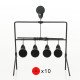 New Arrival 4 Targets Automatic Reset Rotating Shooting Target For Hunting Shooting HS36-0005