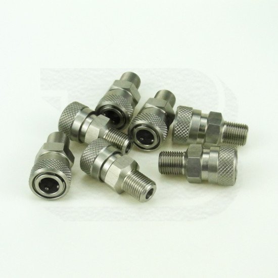 New Airgun PCP Charging Hose Stainless Steel Fill Fitting 8MM Female Quick Disconnect 1/8BSPP & 1/8NPT & M10*1 Male Threads New Airgun PCP Charging Hose Stainless Steel Fill Fitting 8MM Female Quick Disconnect 1/8BSPP & 1/8NPT & M10*1 Male Threads
