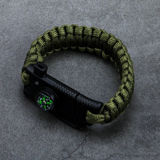 Bracelet Knife Multi Camping Emergency Survival Tools Adventures Rescue Rope Compass