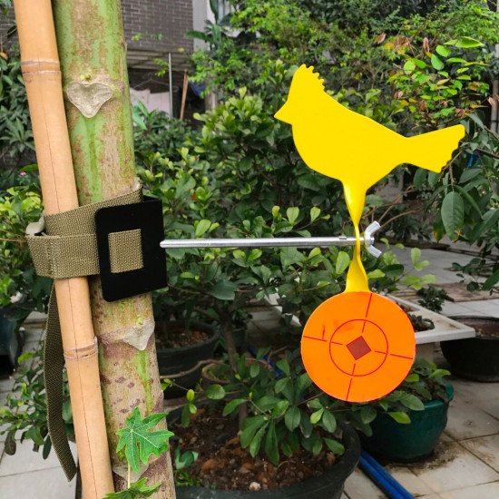 Plinking Revolving a Target for Airgun Shooting