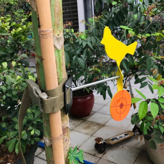 Plinking Revolving a Target for Airgun Shooting