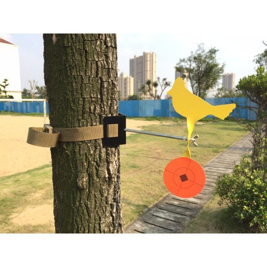 Plinking Revolving a Target for Airgun Shooting