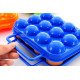 Portable 12/6 Eggs Plastic Container Holder Folding Egg Storage Box Handle Case Specially designed for carrying the eggs easily Portable 12/6 Eggs Plastic Container Holder Folding Egg Storage Box Handle Case Specially designed for carrying the eggs easily