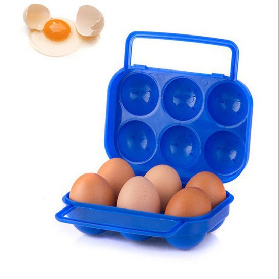 Portable 12/6 Eggs Plastic Container Holder Folding Egg Storage Box Handle Case Specially designed for carrying the eggs easily Portable 12/6 Eggs Plastic Container Holder Folding Egg Storage Box Handle Case Specially designed for carrying the eggs easily