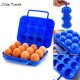 Portable 12/6 Eggs Plastic Container Holder Folding Egg Storage Box Handle Case Specially designed for carrying the eggs easily Portable 12/6 Eggs Plastic Container Holder Folding Egg Storage Box Handle Case Specially designed for carrying the eggs easily