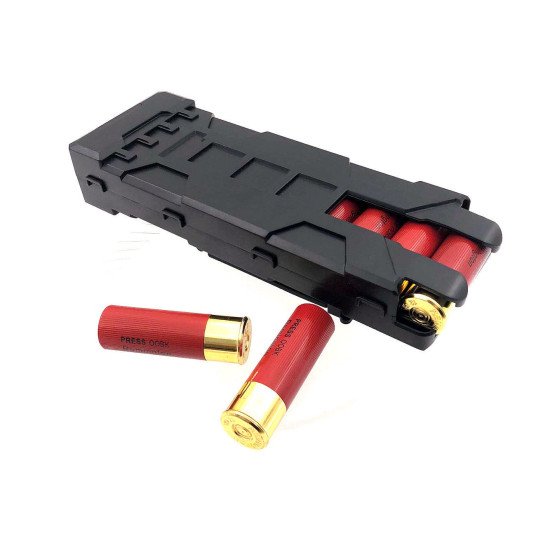 Quick Access Shotgun Shell Magazine Carrier ABS Plastic Case 10 Rounds for 12G Quick Access Shotgun Shell Magazine Carrier ABS Plastic Case 10 Rounds for 12G