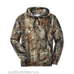 Hunting Mens Realtree AP Camo Sport Hooded Sweatshirt