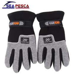 Adjustable Hunting Fishing Gloves Men Full Finger Anti-Slip Winter Warmth Outdoor Sport Windproof Fishing Gloves