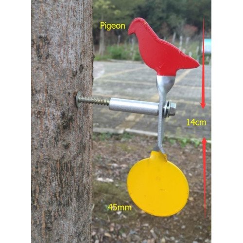 Steel Plinking Rotating Target Pigeon Steel Plinking Rotating Target Pigeon
