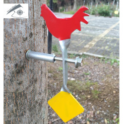 Screwed Type Steel Plinking Target Rooster
