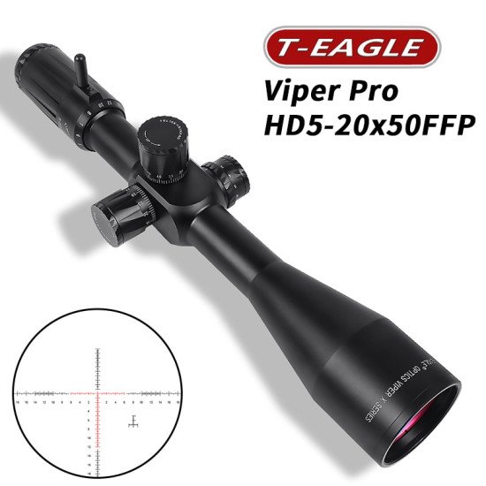 T-EAGLE Viper Pro HD 5-20X50 SF FFP Long Range Rifle Scope