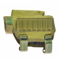 Tactical Removable Covers Adjustable Gun Holster Bullet Stock Rifle Cheek Rest Pouch with Bullet Holders Bags