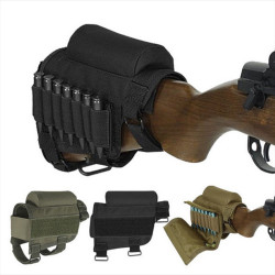 Tactical Removable Covers Adjustable Gun Holster Bullet Stock Rifle Cheek Rest Pouch with Bullet Holders Bags Tactical Removable Covers Adjustable Gun Holster Bullet Stock Rifle Cheek Rest Pouch with Bullet Holders Bags