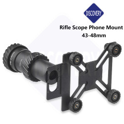 Universal Discovery Aluminium Alloy Anti-Slip Clip Scope Phone Mount Adapter for 43-48mm