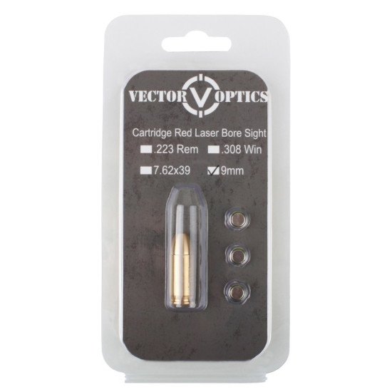 Vector Optics 9mm Cartridge Red Laser Bore Sighter