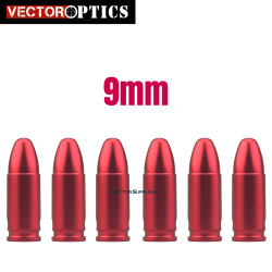 Vector Optics 9mm Precision Dry Fires Snap Caps For Safety Training Patrice Dummy Rounds Aluminum