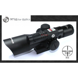 Vector Optics Sideswipe 2.5-10x40 E Compact Green Laser Rifle Scope